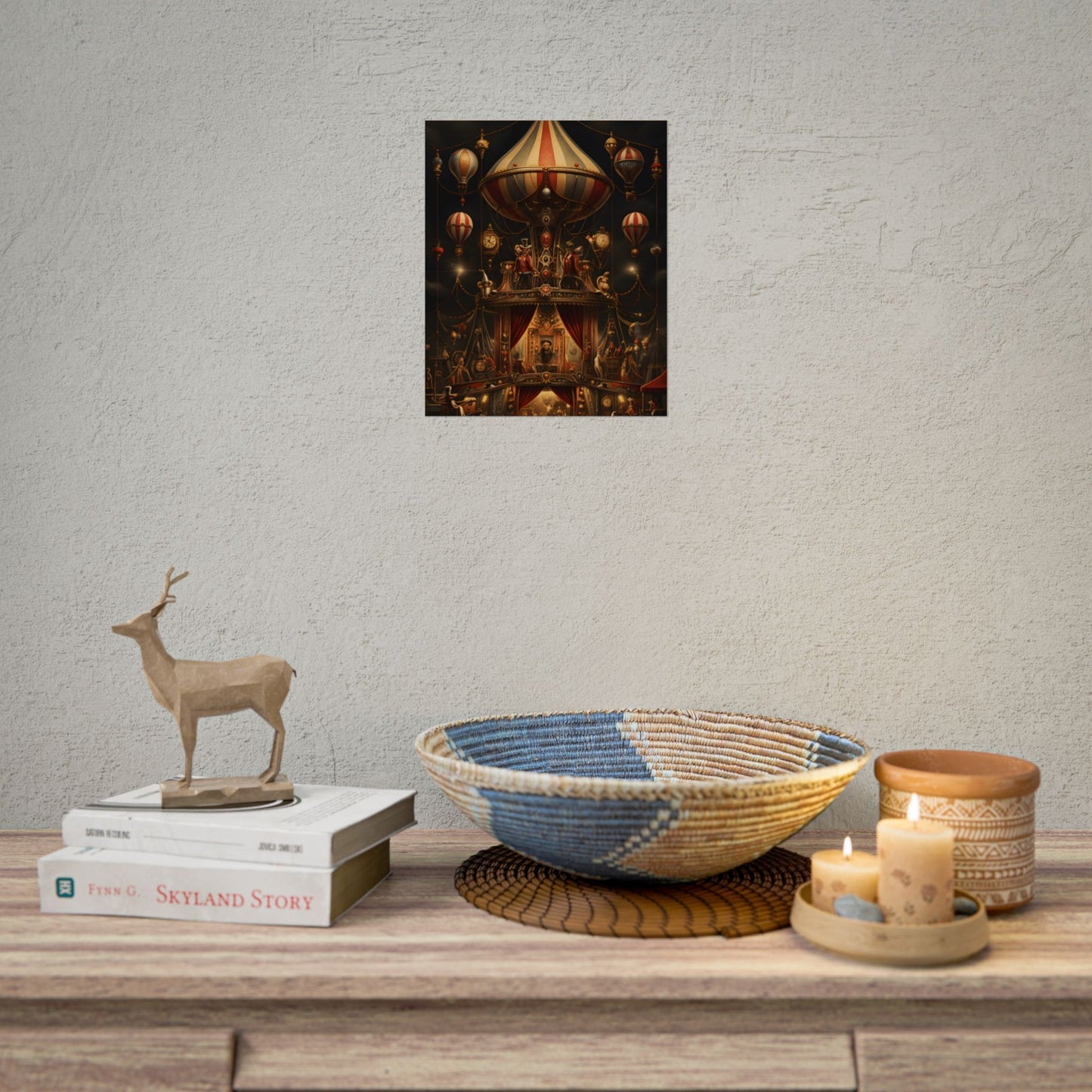 Whimsical Clockwork Circus: A Fantastical Artwork - Poster