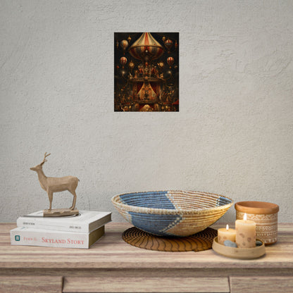 Whimsical Clockwork Circus: A Fantastical Artwork - Poster