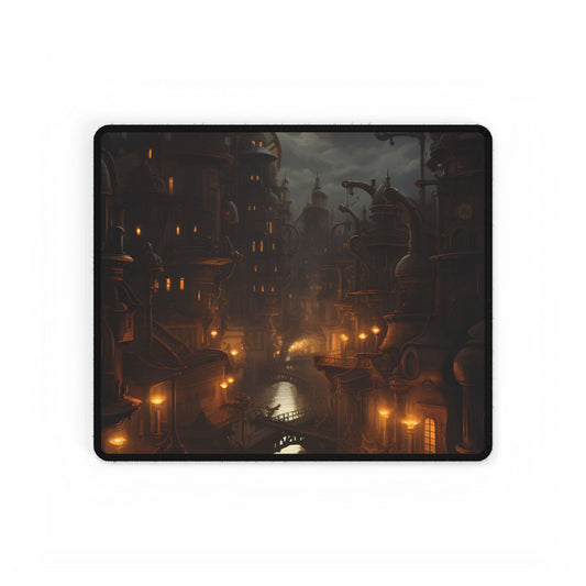 Steampunk City: Whirring Wheels & Brass Towers - Desk Mat