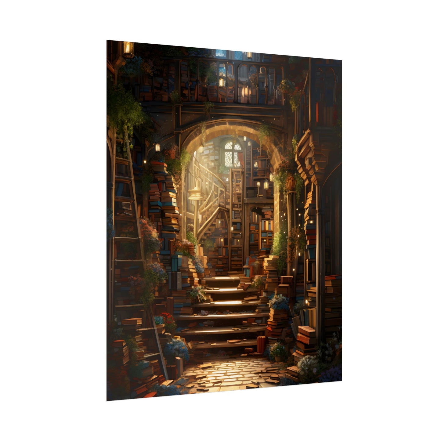 Magical Bookshop: Cozy Artwork of a Charming Bookshop - Poster
