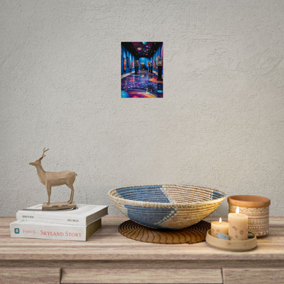 Celestial Art Gallery: Wide-Angle View with Soft Lighting - Poster
