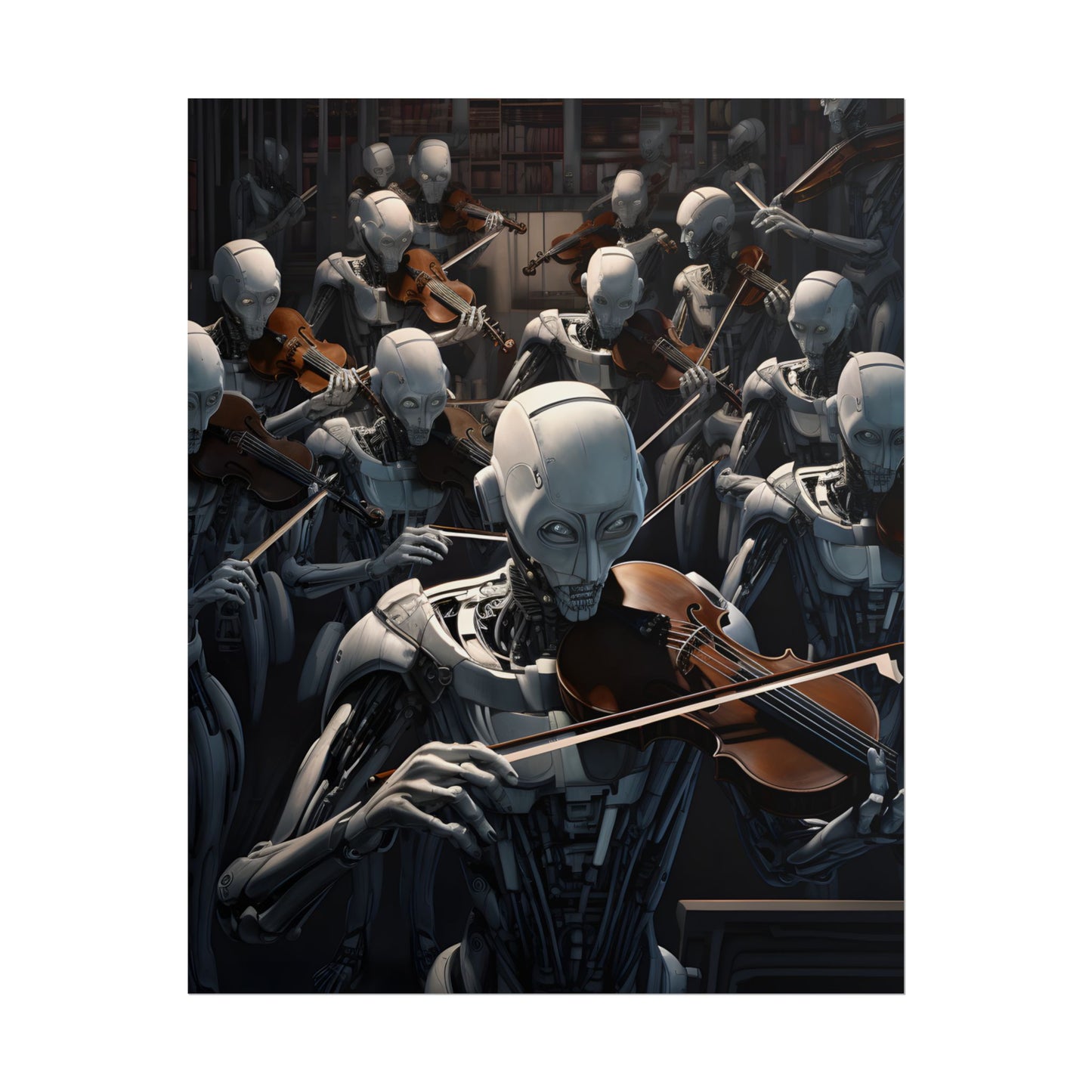 Sentient Robot Symphony: A Robot Orchestra - Poster