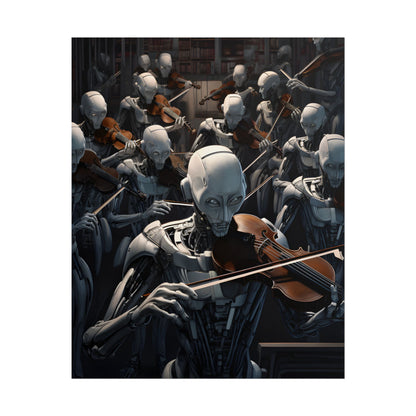 Sentient Robot Symphony: A Robot Orchestra - Poster