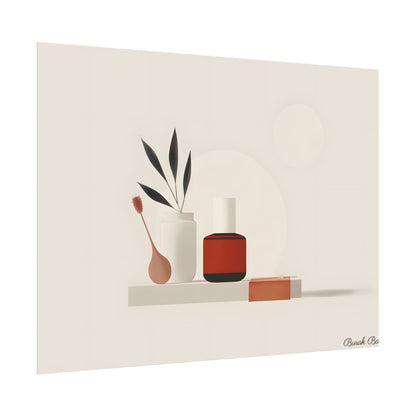 Minimalist Electronic Device: Bold Modern Art Illustration - Poster