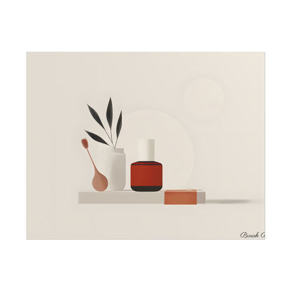 Minimalist Electronic Device: Bold Modern Art Illustration - Poster