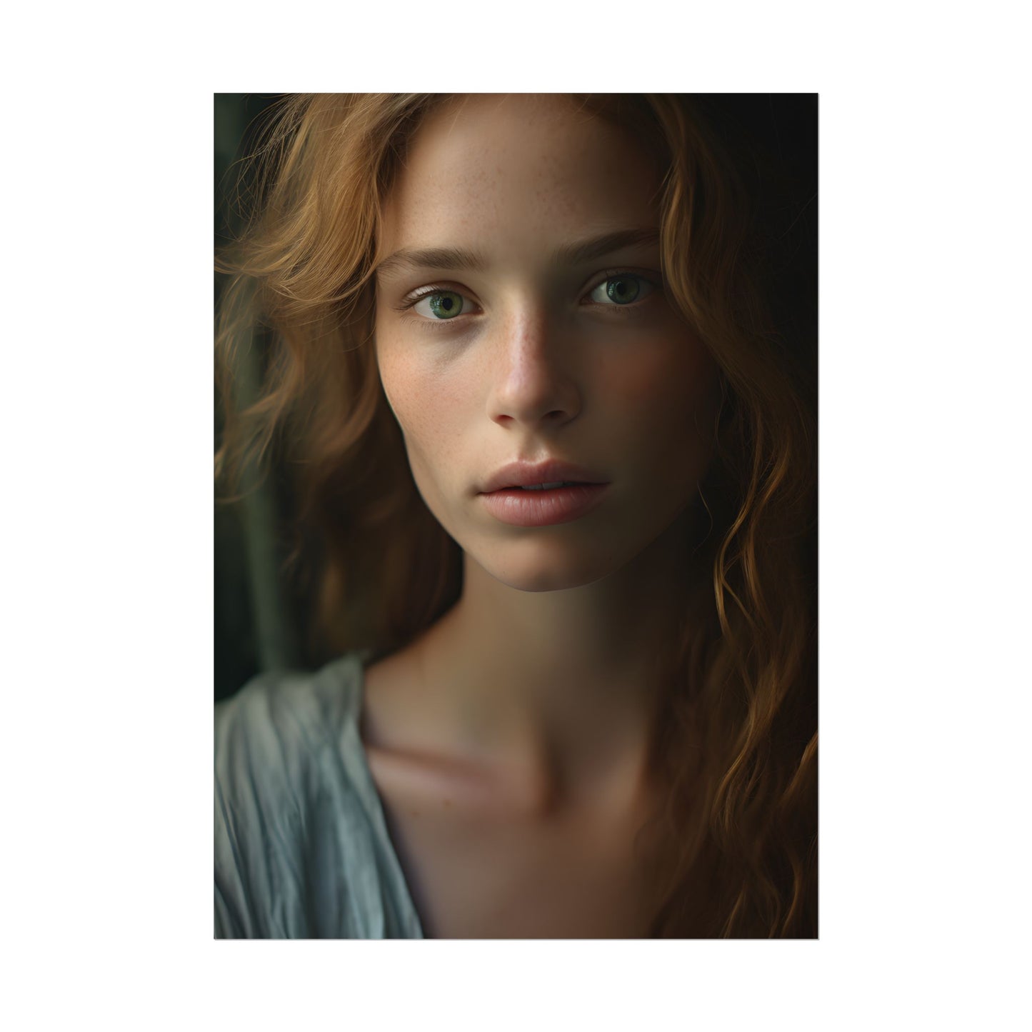 Close-Up Joy: Light Blue Eyes - Poster