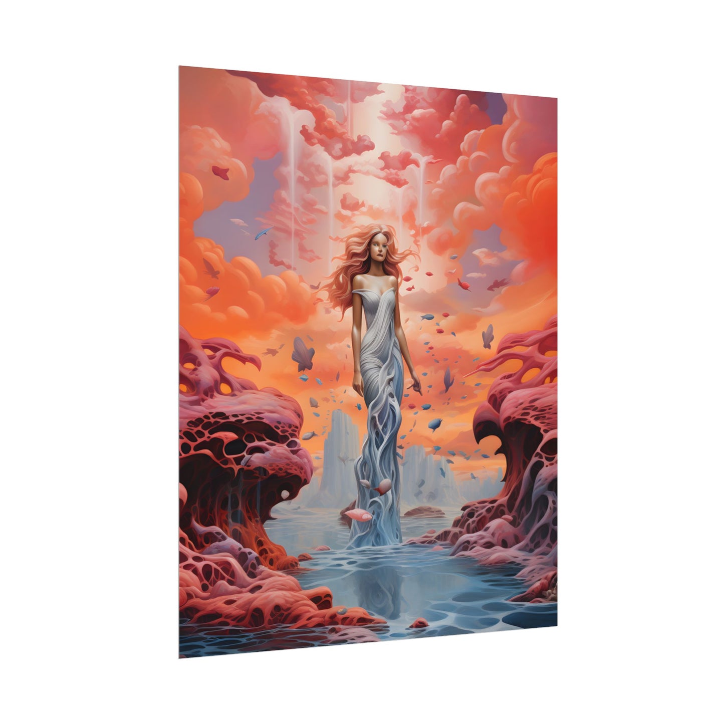 Immersive Dreamscape: A Surreal Journey through Psychedelic Art - Poster