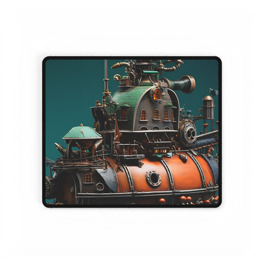 Steampunk Undersea Journey with Captain Nemo's Nautilus - Desk Mat