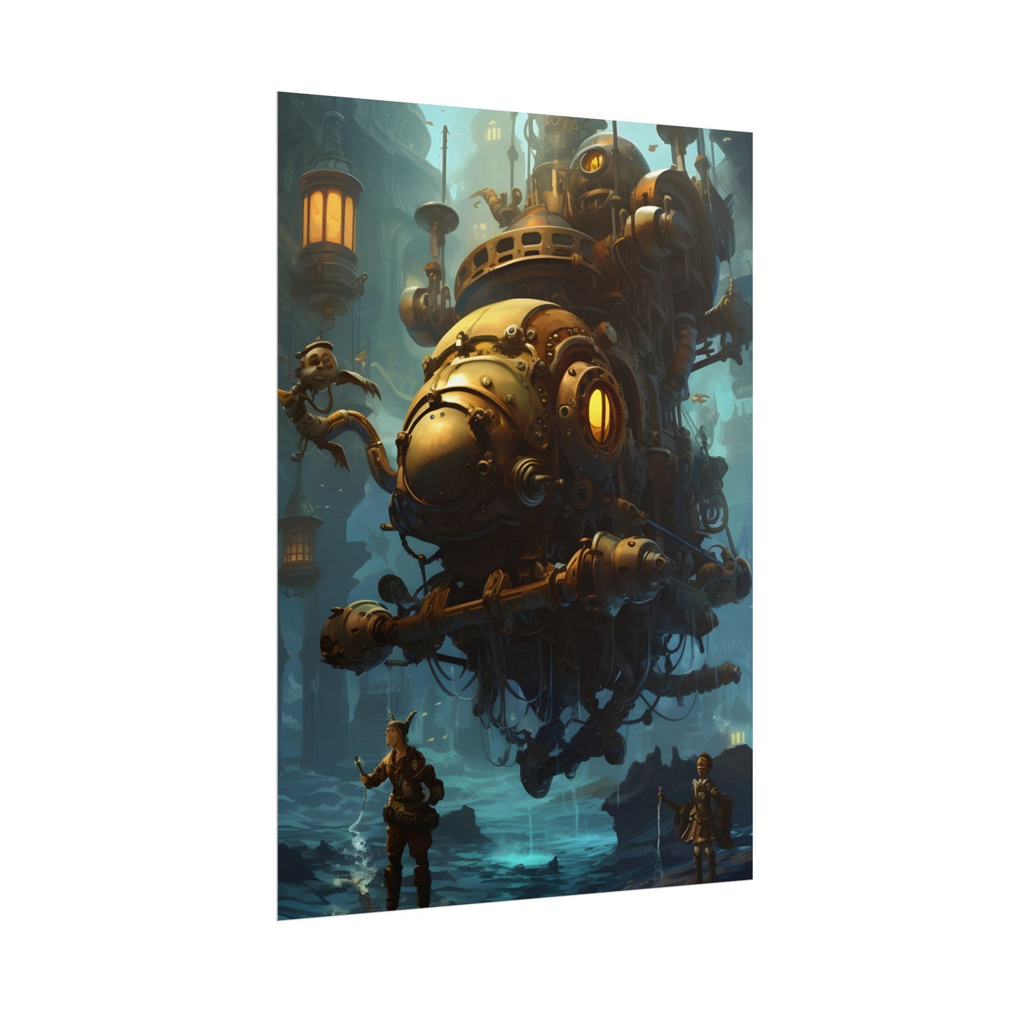 Epic Steampunk Oceanic Adventure: Crew Sets Sail - Poster