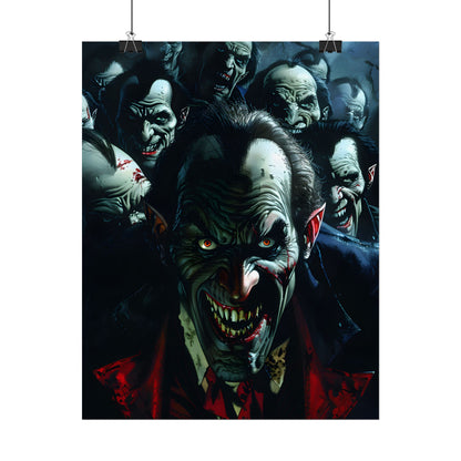 Mischievous Vampires: Gothic Group Artwork - Poster