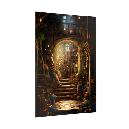 Magical Bookshop: Cozy Artwork of a Charming Bookshop - Poster