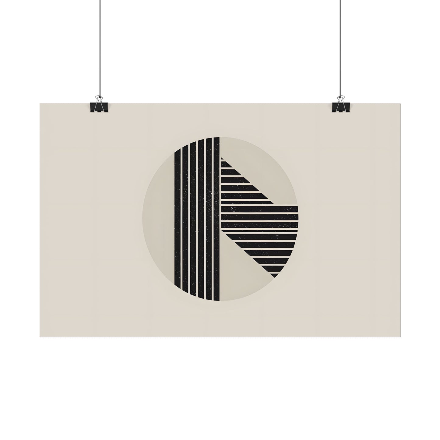 Modern Minimalist Poster: Bold Typography and Geometric Forms - Poster