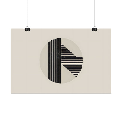Modern Minimalist Poster: Bold Typography and Geometric Forms - Poster