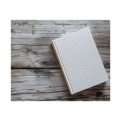 Minimalist Notebook with Embossed Dot Pattern: Unique Stationery Art - Poster