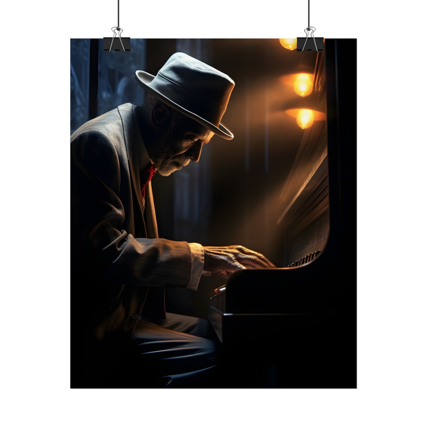 Intricate Piano Moment: Reflections of a Musician - Poster