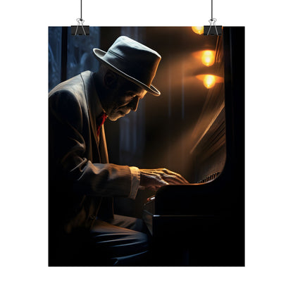 Intricate Piano Moment: Reflections of a Musician - Poster