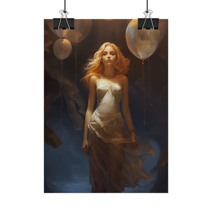 Candid Moment: Person in Nature, Lost in Thought - Poster