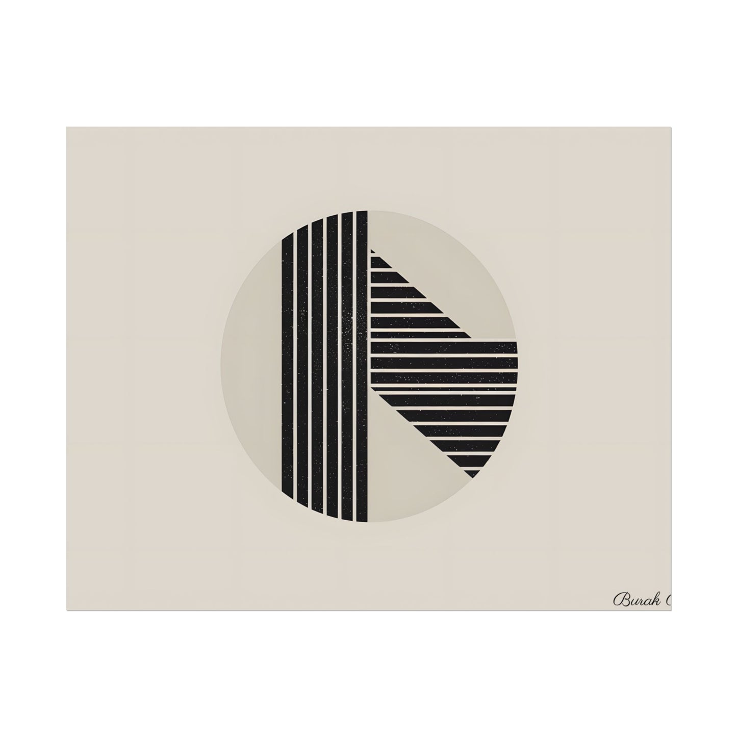 Modern Minimalist Poster: Bold Typography and Geometric Forms - Poster