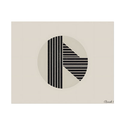 Modern Minimalist Poster: Bold Typography and Geometric Forms - Poster