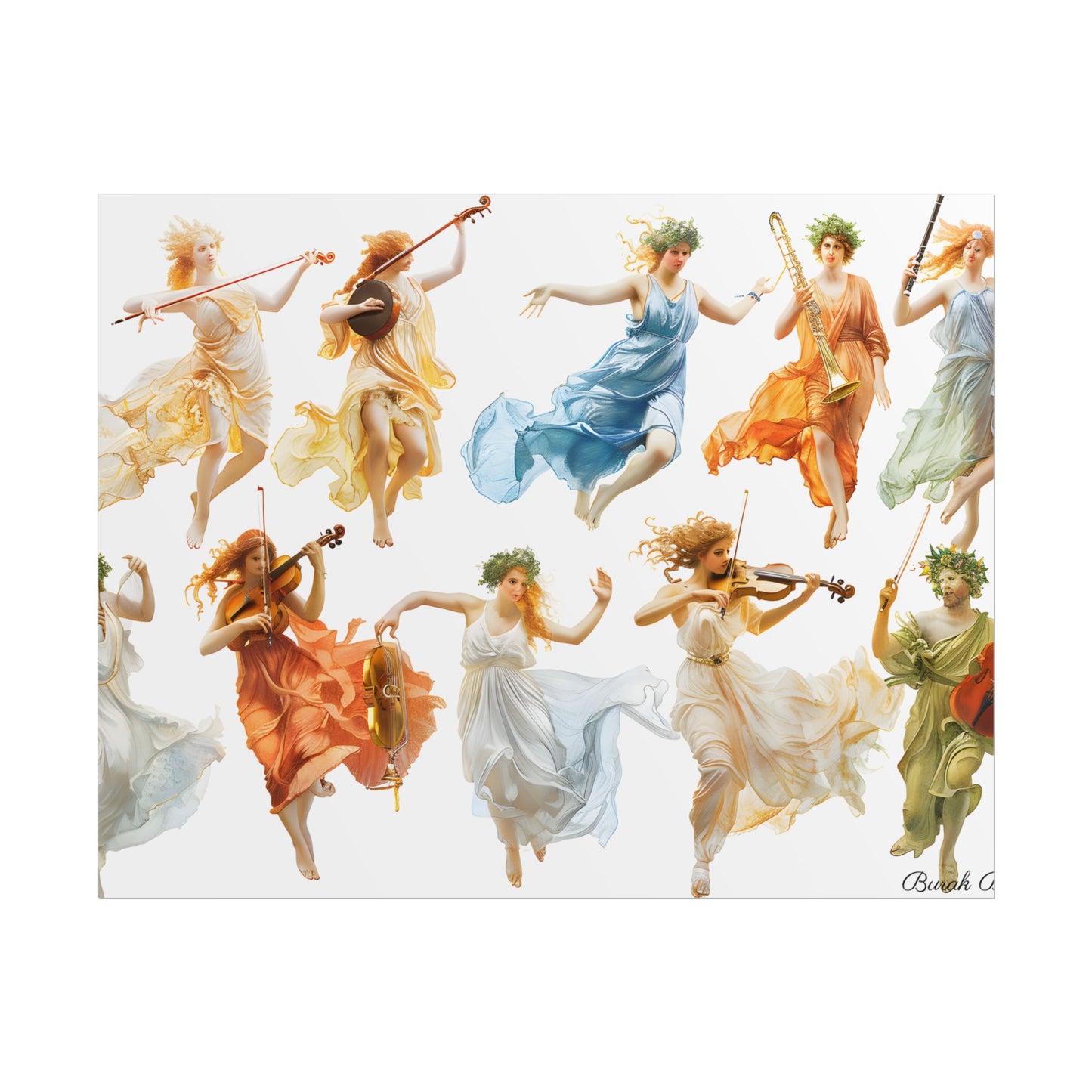 Ethereal Goddesses of Greece: Athena to Nemesis Artwork - Poster