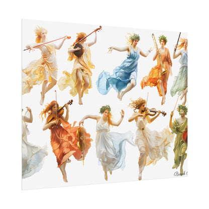 Ethereal Goddesses of Greece: Athena to Nemesis Artwork - Poster