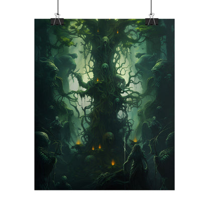 Mystical Forest Guardians: Ancient Tree Spirits Unite - Poster