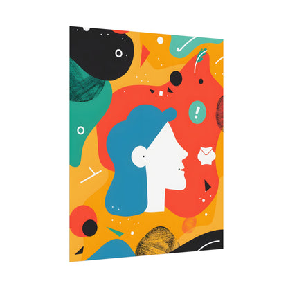 Vibrant Growth Mindset: Colorful Motivation Art - Poster