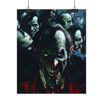Mischievous Vampires: Gothic Group Artwork - Poster