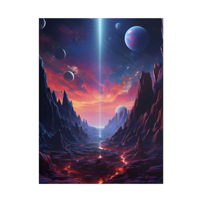 Black Hole Odyssey: A Massive Planet in Space - Poster