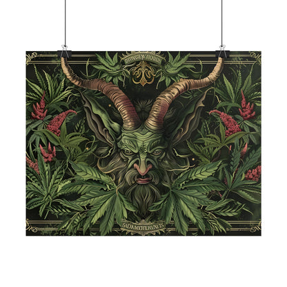 Victorian Devil: Dark Ominous Illustration - Poster