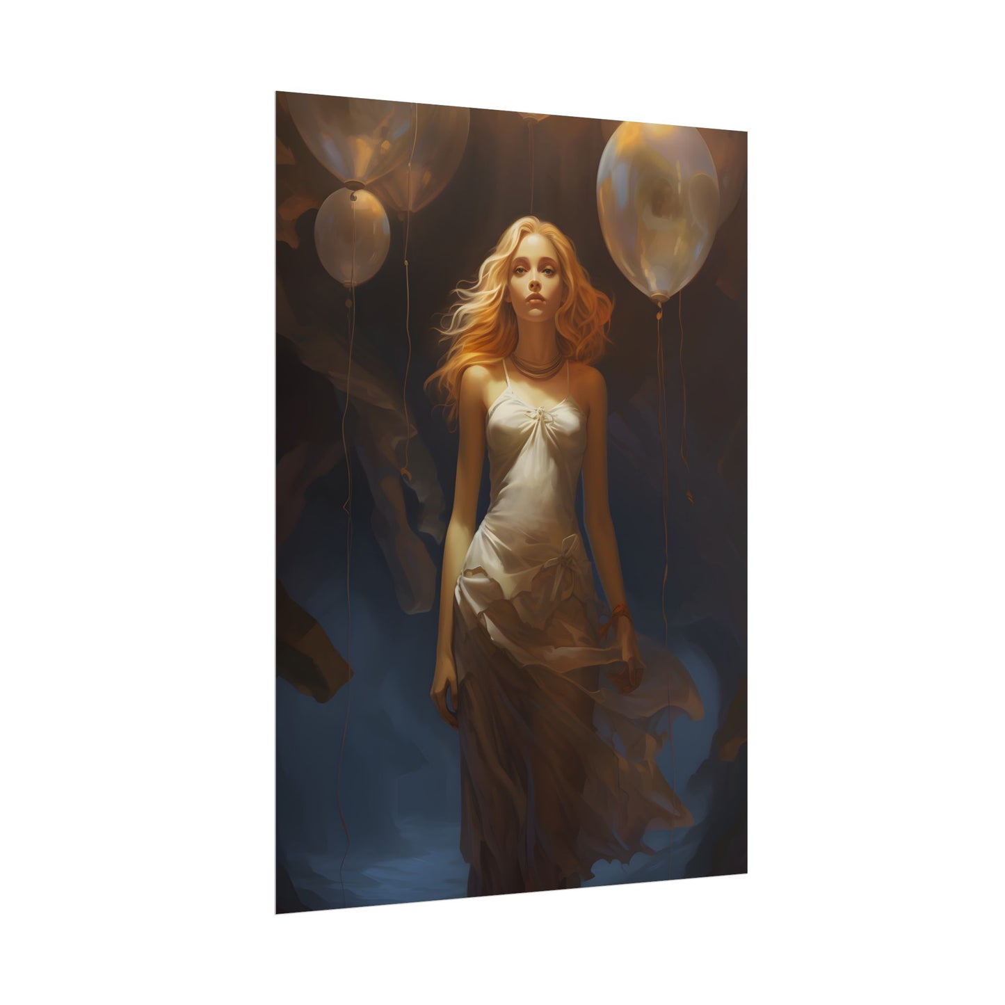 Candid Moment: Person in Nature, Lost in Thought - Poster