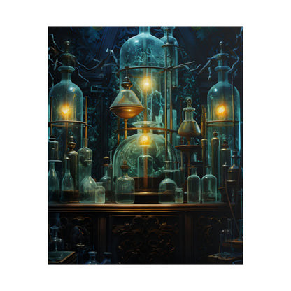 Laboratory Scene: Scientist in Chemical Research - Poster