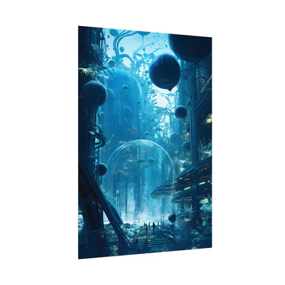Underwater City of the Future: Sustainable Living in Harmony with Nature - Poster