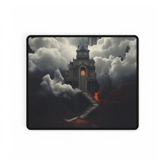 Handheld Message: Personal Artwork in a Small Oval Frame - Desk Mat