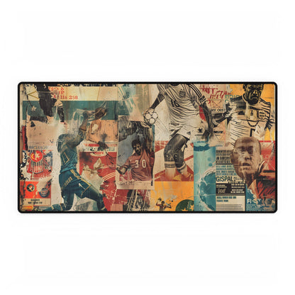 Vintage World Cup Posters: A Historic Soccer Collection - Desk Mat
