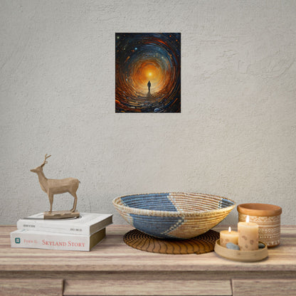 Space-Time Explorer: Intergalactic Adventure Digital Art - Poster