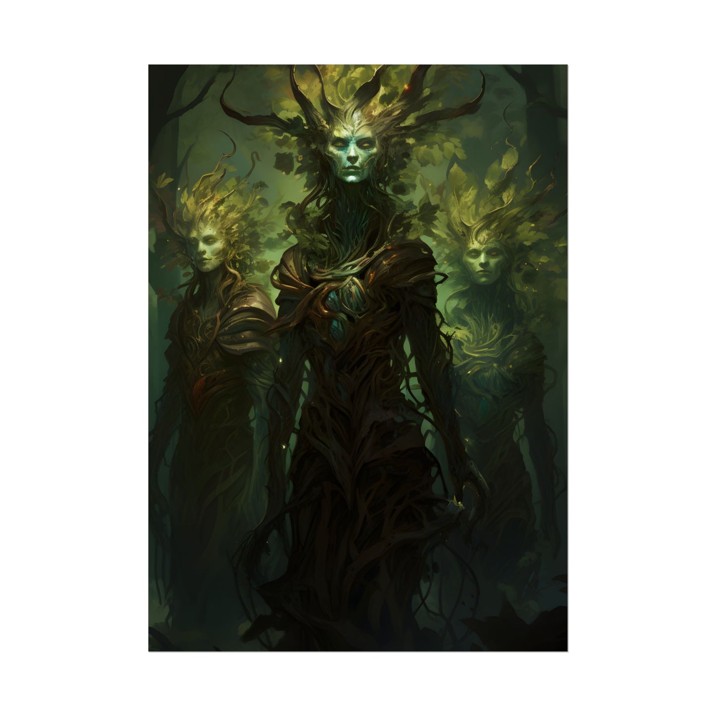 Mystical Forest Guardians: Ancient Tree Spirits Awaken - Poster