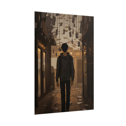 Candid Moment: A Person's Story in an Indoor Setting - Poster