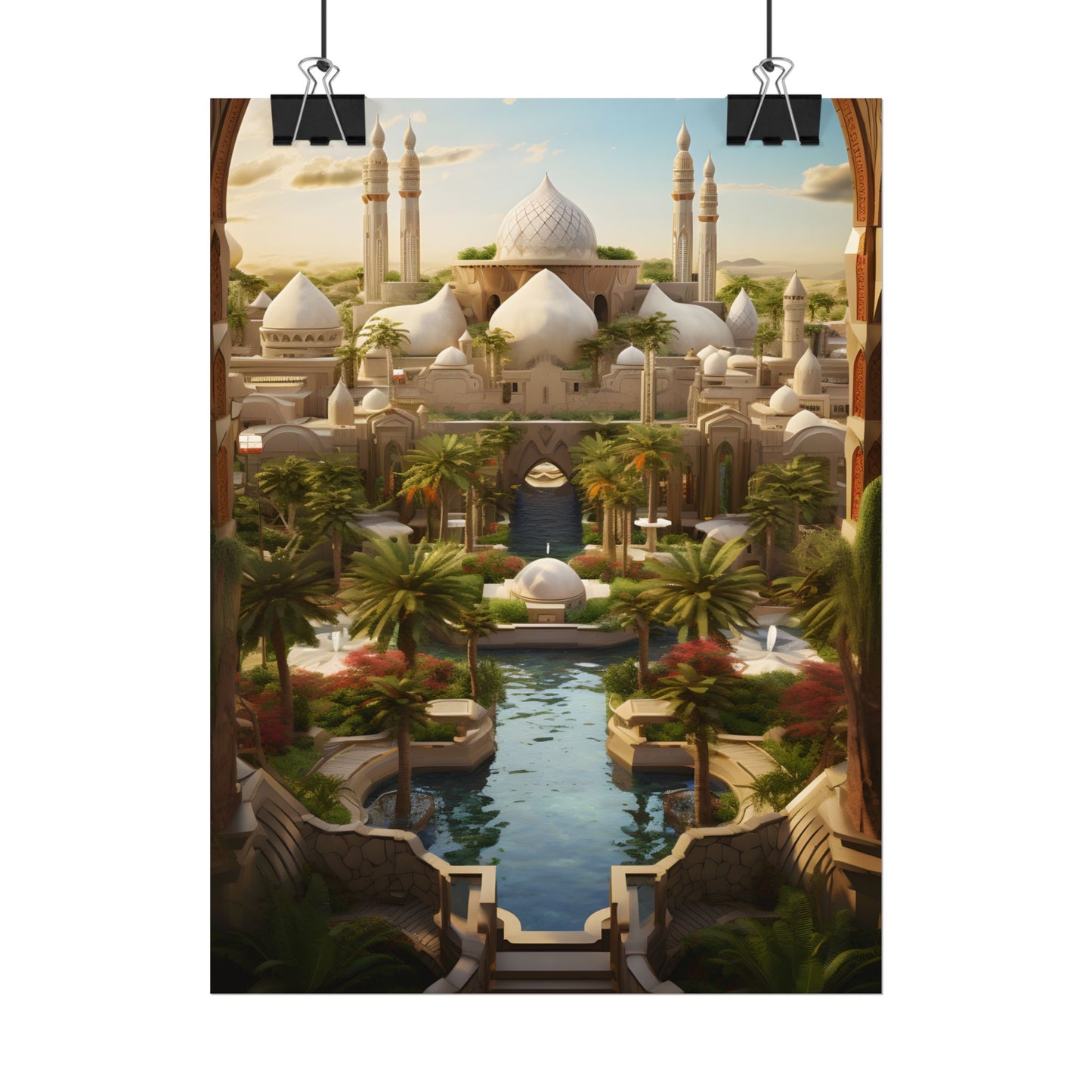 Desert Oasis Dreams: Arabian Nights-Inspired Artwork - Poster