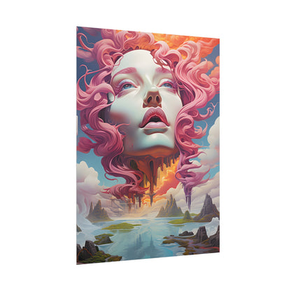 Dreamlike Vortex: Abstract Surreal Scene Art - Poster