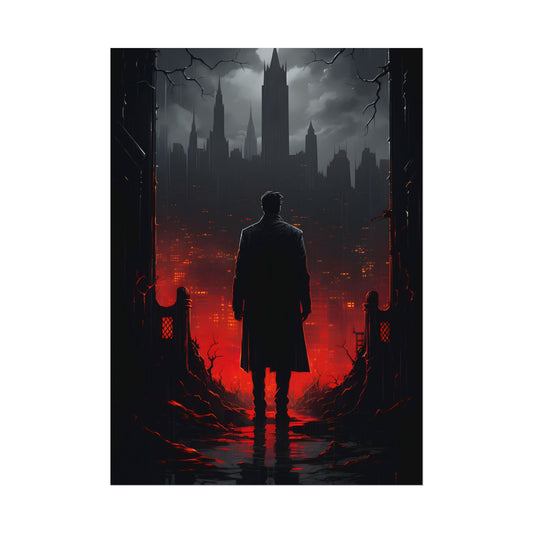 Urban Fantasy Detective: City Streets Mystery Artwork - Poster