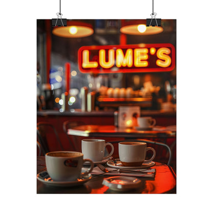 Retro Kitchen Diner: Vintage Artwork from Lukes - Poster