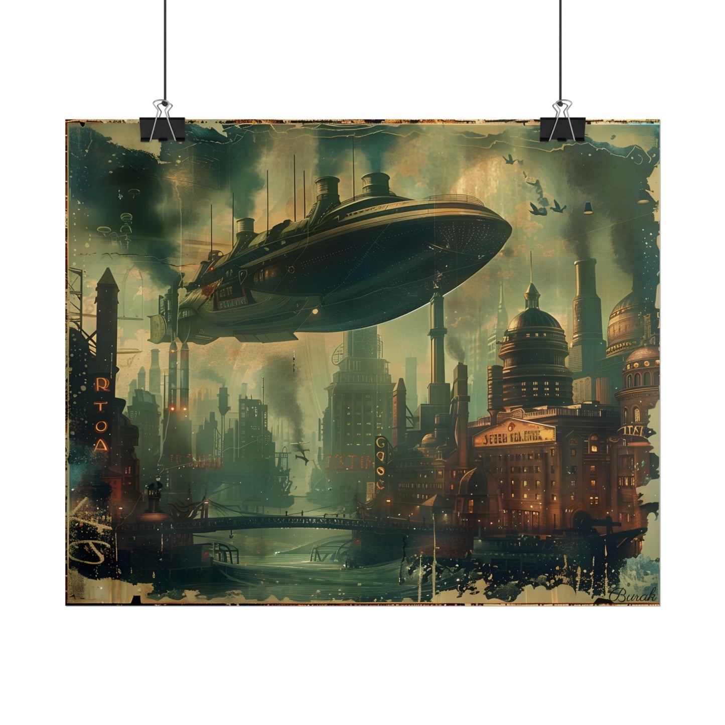 Vintage Underwater Travel Poster: Retro Ocean Adventure - Poster