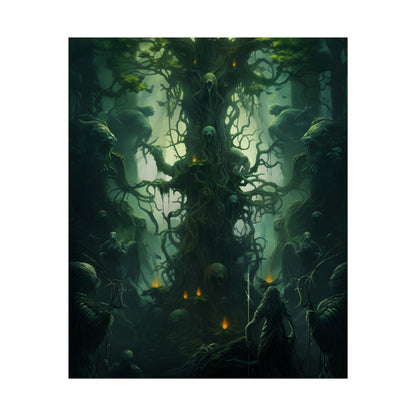 Mystical Forest Guardians: Ancient Tree Spirits Unite - Poster