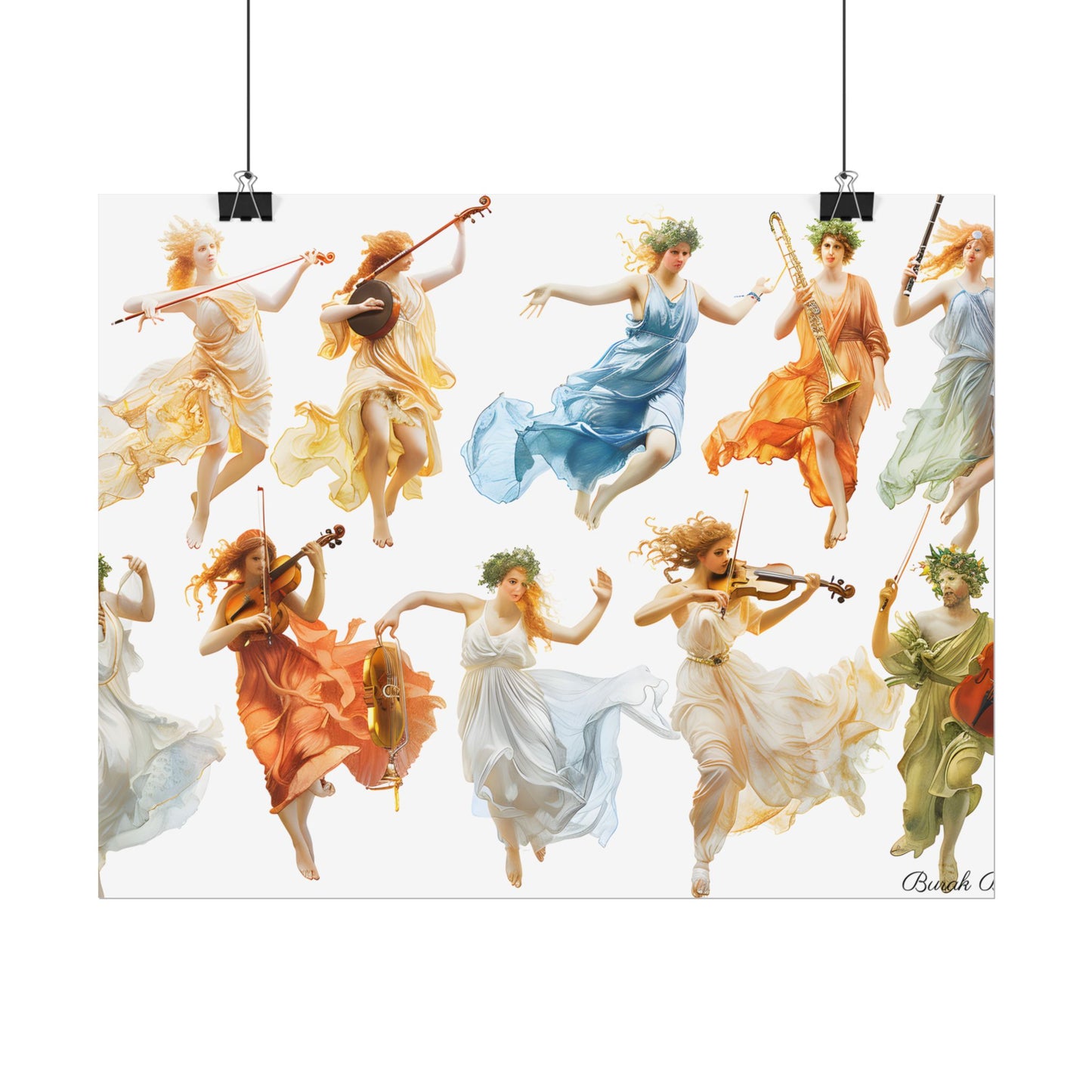 Ethereal Goddesses of Greece: Athena to Nemesis Artwork - Poster