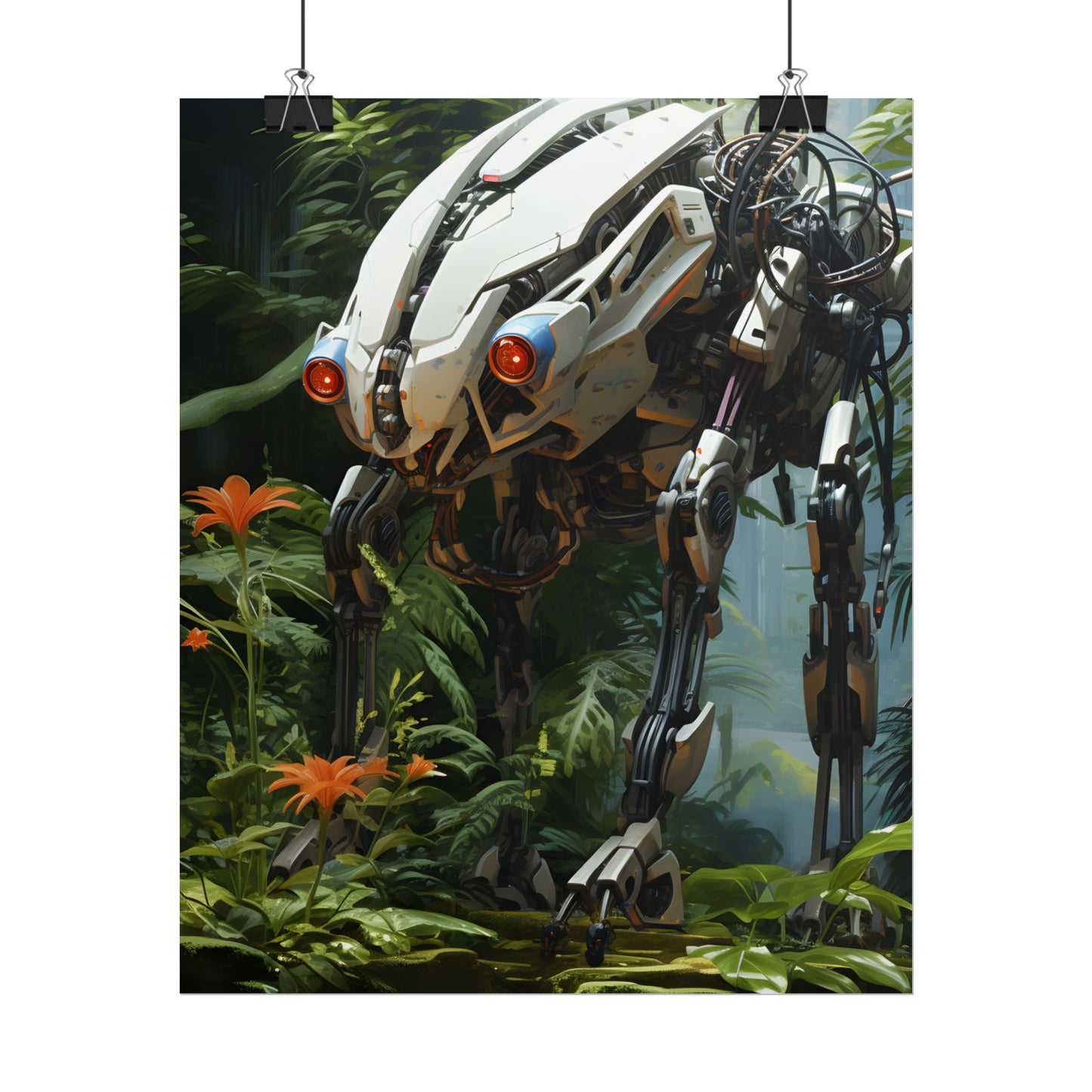 Robotic Wildlife Sanctuary: Harmony in Nature - Poster