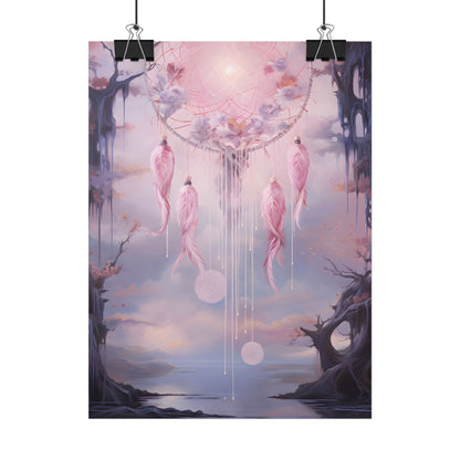 Ethereal Dreamcatcher Realm: Surreal Dreamscape Art - Poster
