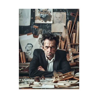 Intimate Self-Reflection: A Man's Portrait - Poster