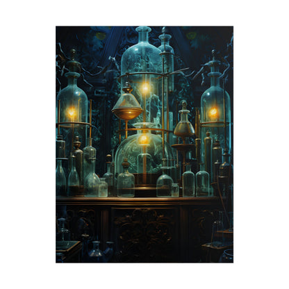 Laboratory Scene: Scientist in Chemical Research - Poster