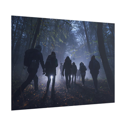 Mysterious Forest Adventure: Exploring with Courage - Poster